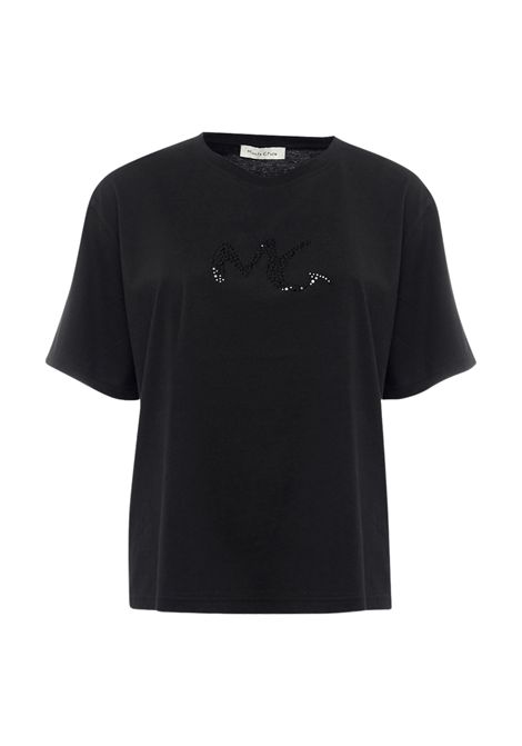 t-shirt logo strass Manila Grace | T060CUMA001